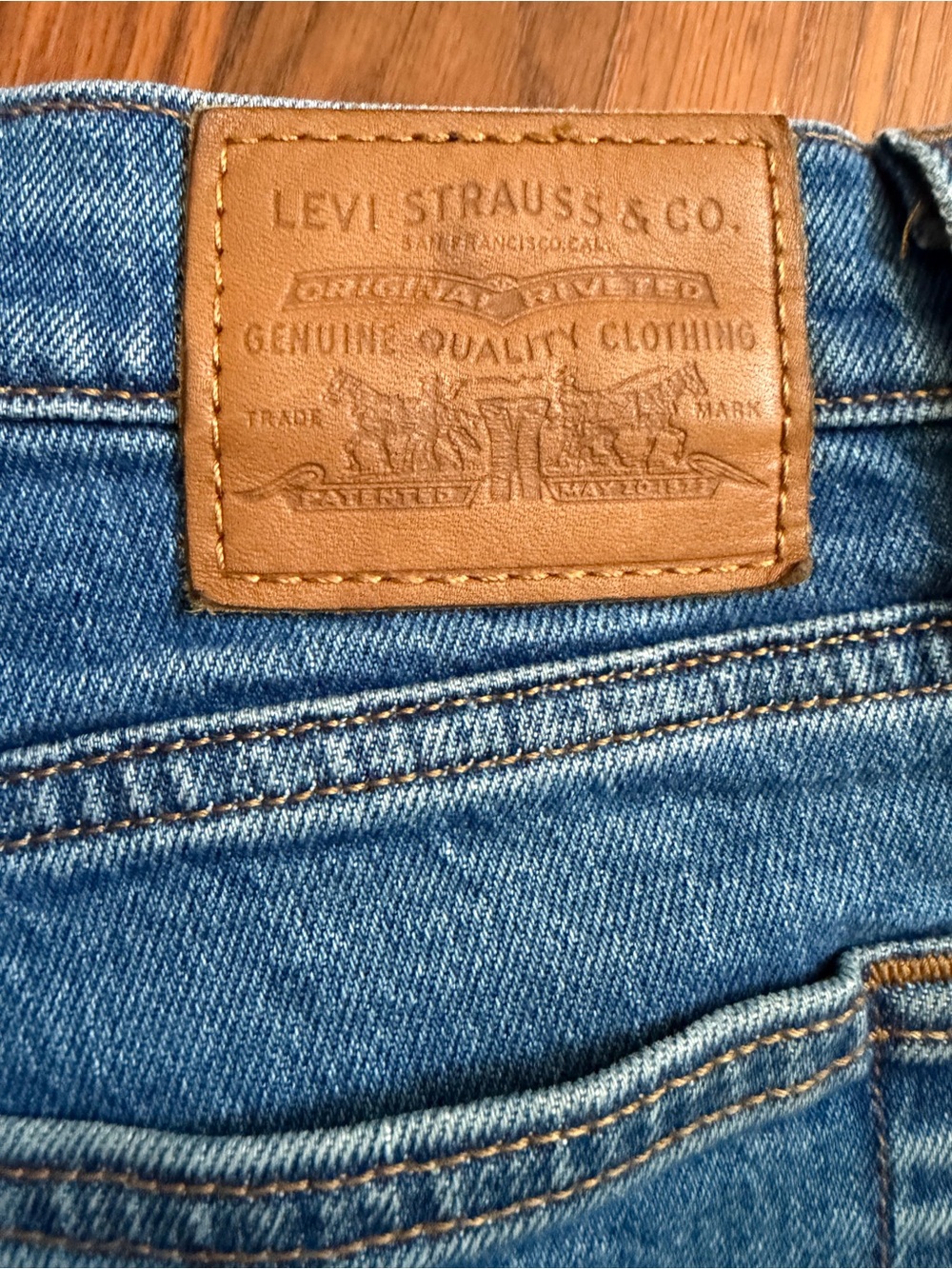 Levi’s Premium Wedgie Straight Jeans W29 L28 Medium Wash Button Fly